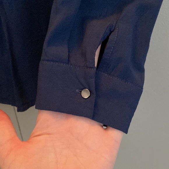 Zara William Rast Navy Blue Blouse size XS - Picture 5 of 6